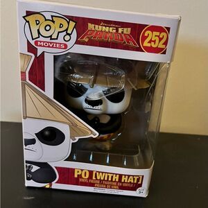 Funko Pop! Kung Fu Panda Po with Hat - Black, White, Red